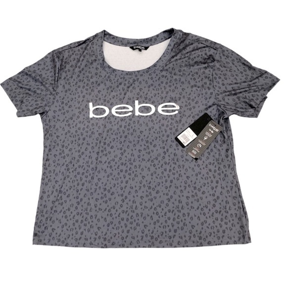 BeBe SPORT 2 Animal Print Leggings Set Grey Black  Size Large NWT - Picture 3 of 15